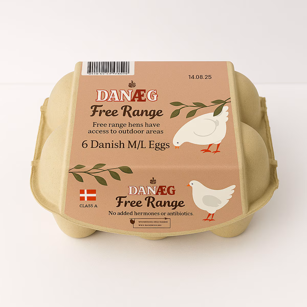 Danaeg - Danish Free Range Egg, 6pc/Tray