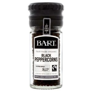 Bart - Black Peppercorns (Fairtrade Organic) Mill (40g/pc | 6pcs/case) - by Case