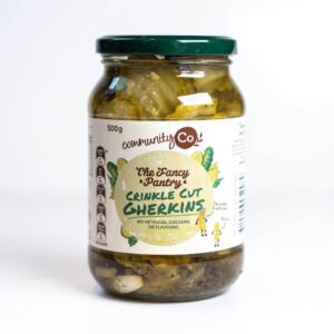 Community Co - Crinkle Cut Gherkins (500g/jar | 6jars/case) - by Case