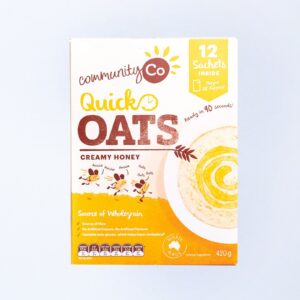 Community Co - Quick Oats Creamy Honey (12 Sachets) (420g/pc | 6pcs/case) - by Case