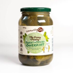 Community Co - Sweet & Spiced Gherkins (500g/pc | 6pcs/case) - by Case