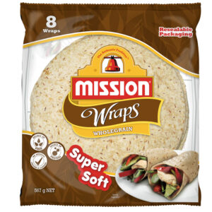 MISSION - Wraps Whole Grain (*360g 8pieces/pack | 10pack/Case) - By Case