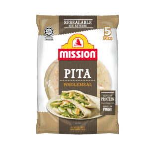 MISSION - Pita Wholemeal (*400g 5pieces/pack | 12pack/Case) - By Case
