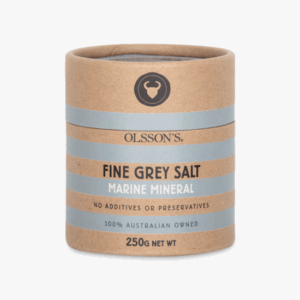 Olsson’s - Marine Mineral Fine Grey Salt Kraft Canister (250g/Piece | 6pieces/Case) - By Case