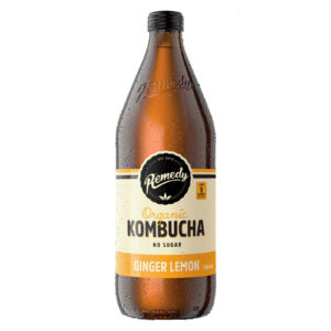 Remedy - Organic Kombucha Ginger Lemon (750ml/btl | 12bottles/case) - by Case