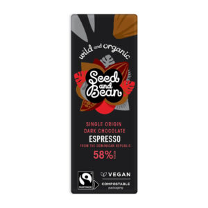 Seed and Bean - Dark Chocolate Bar 58% (Espresso Coffee) (85g/Piece | 8pieces/Case) - By Case