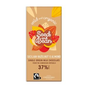 Seed and Bean - Milk Chocolate (Sicillian Hazelnut Almond) (85g/Piece | 8pieces/Case) - By Case