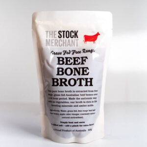 The Stock Merchant - Grass Fed Beef Bone Broth (500g/pack | 8packs/case) - by Case