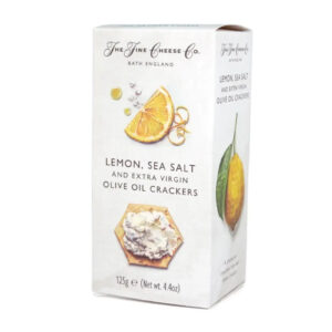 The Fine Cheese - Lemon, Sea Salt Extra Virgin Olive Oil Crackers (125g/Piece | 6pieces/Case) - By Case