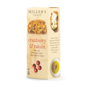 The Fine Cheese - Miller's Toast Cranberry Raisin (100g/Piece | 6pieces/Case) - By Case