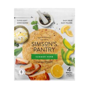 Simson's Pantry - Summer Herb Wrap (180g/pack | 20packs/case) - by Case